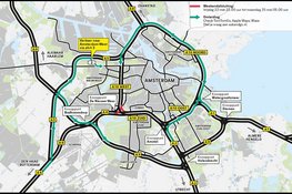 22 - 25 mei: A4 en A10 Zuid richting A10 West afgesloten