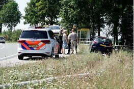 Auto raakt van de weg in Wijdewormer