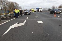 File op A7 richting Amsterdam door afgevallen glasplaten neemt af