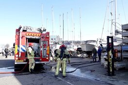 Gewonde door brand op zeilschip