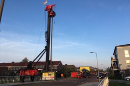 Eerste paal project Spatterstraat Wormer