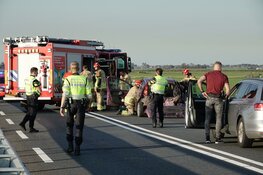 Botsing op brug N246: drie auto&#39;s total loss