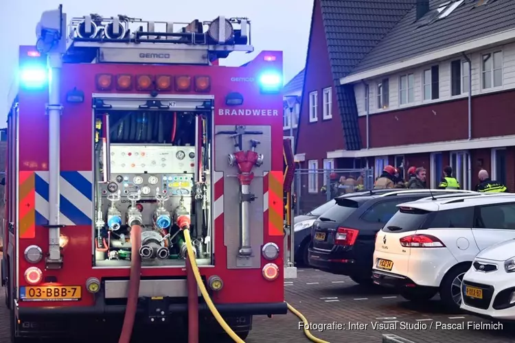 Brandje in woning Wormer