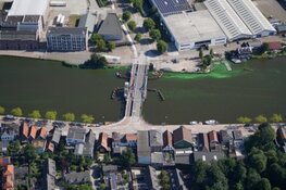 Tijdelijke brug een keer per uur op vaste tijden bediend